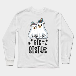 Big Sister Matching Family Autism Awareness Gifts Puzzle Long Sleeve T-Shirt